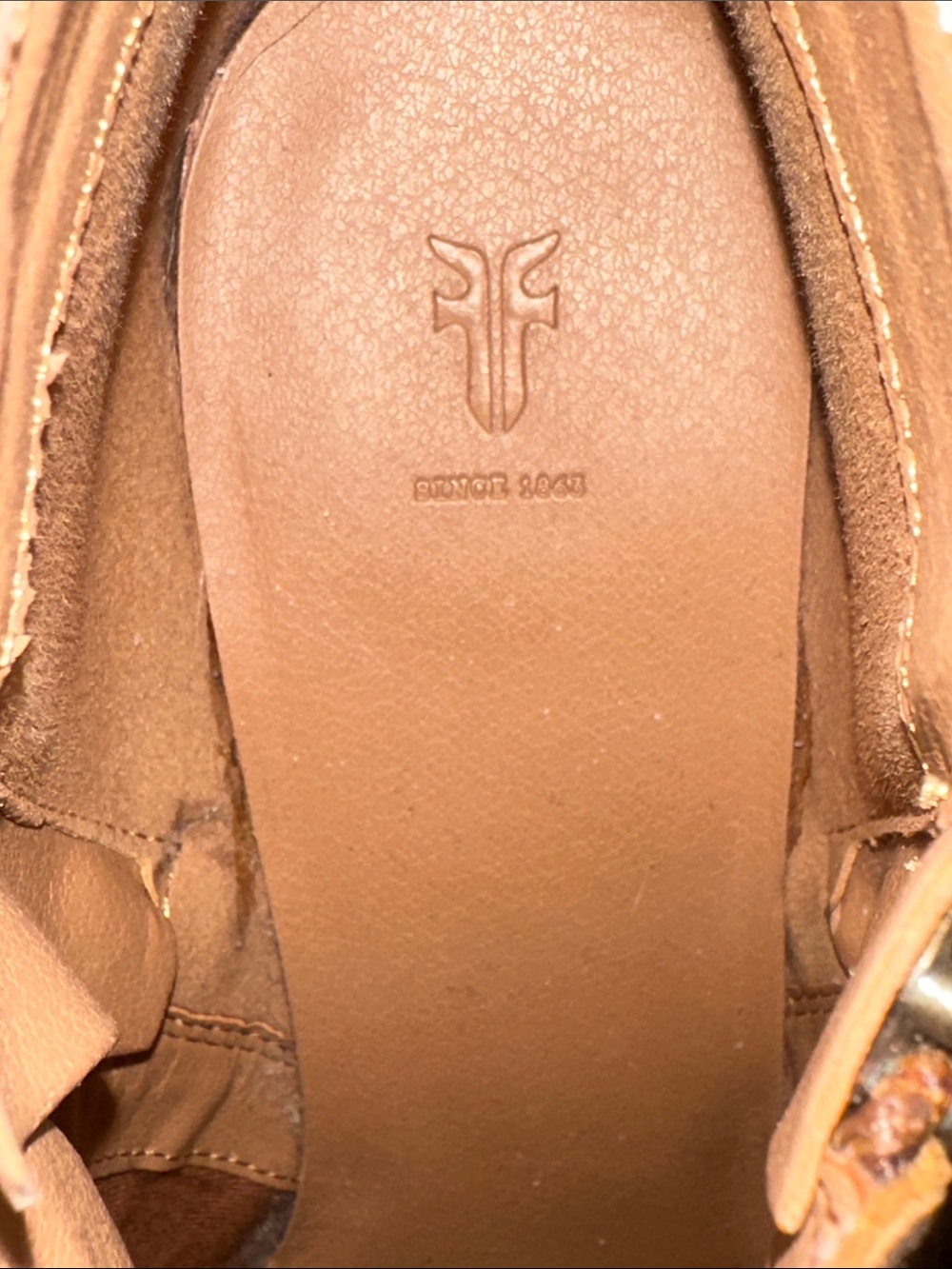 Frye Women’s Brown Judith Ankle Boots Double Zipper SZ 9.5 - Picture 8 of 11